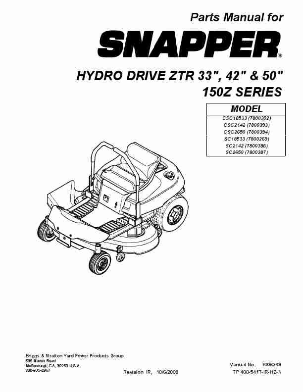 Snapper Lawn Mower CSC2142-page_pdf